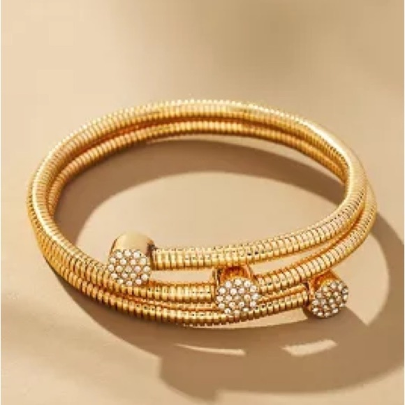 Anthropologie Jewelry - Anthropologie | COIL METAL BRACELET